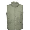 front bodywarmer green closed