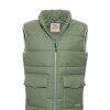 down bodywarmer green front