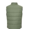 down bodywarmer green back