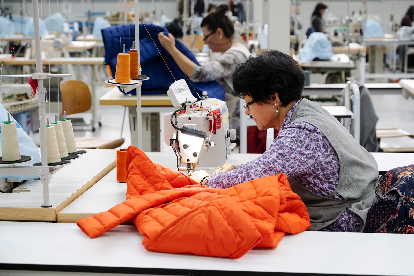 sewing lady