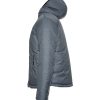 down jacket dusty blue sideview