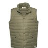 front vest stitched khaki