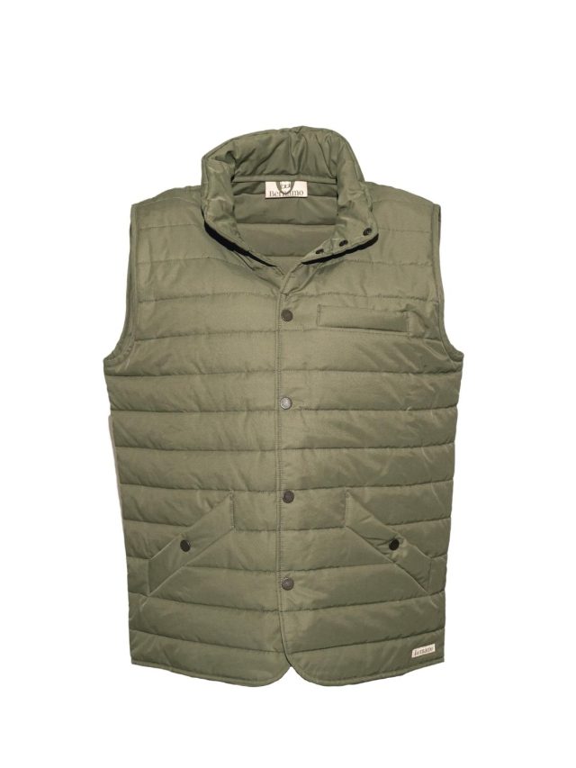 front vest stitched khaki
