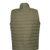 back khaki vest stitched