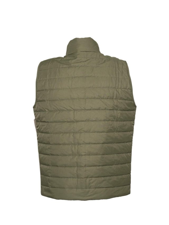 back khaki vest stitched