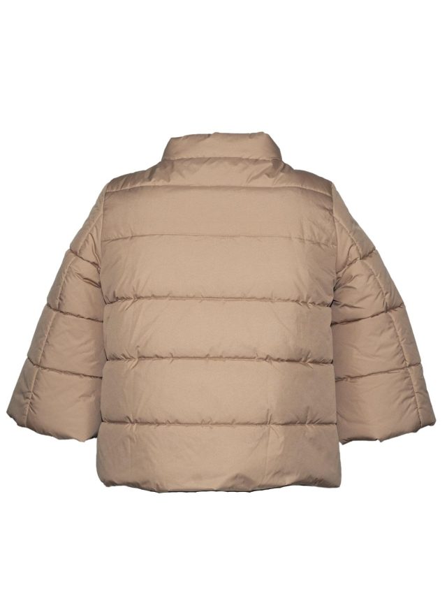 back woman jacket beige