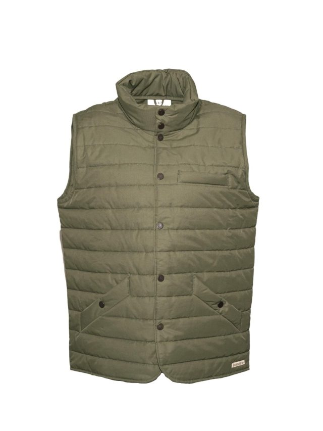 khaki bodywarmer closed