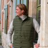 stitches khaki vest