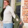 inside stitches khaki vest