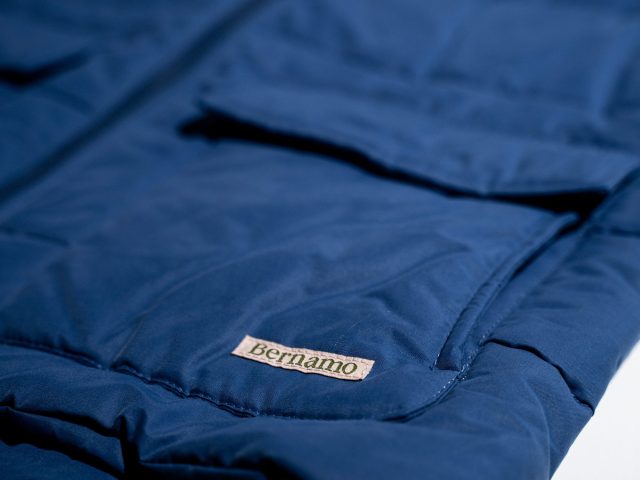 front logo blu bodywarmer