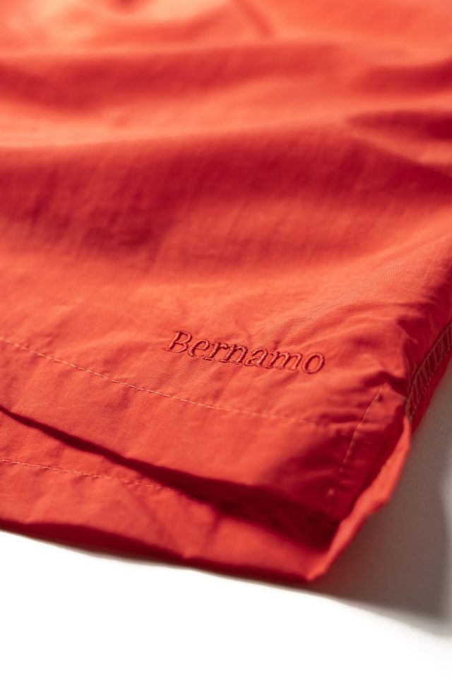 bernamo recycled swimming short coral red logo