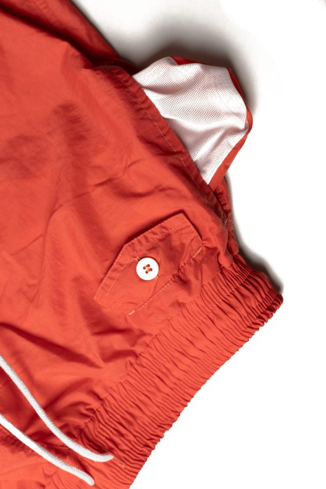 bernamo recycled swimming short coral red pockets