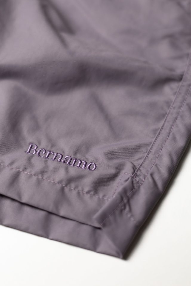 bernamo recycled swimming short taupe front logo