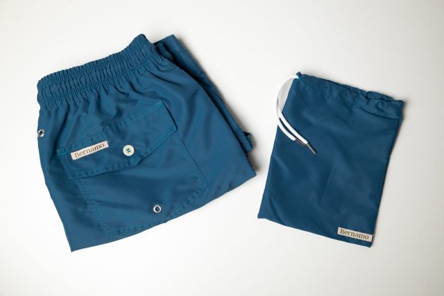 bernamo recycled swimming short blue little bag