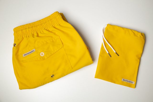 bernamo recycled swimming yellow little bag