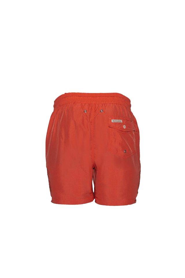 bernamo recycled swimming short coral red back