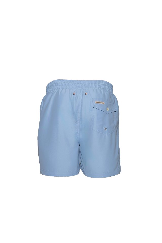bernamo recycled swimming short light blue back